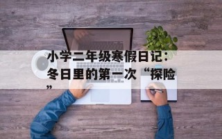 小学二年级寒假日记：冬日里的第一次“探险”