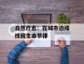 自然疗愈：在城市边缘找回生命节律