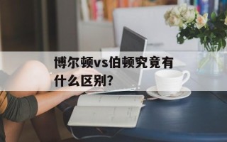 博尔顿vs伯顿究竟有什么区别？