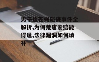 男子捡苍蝇碰瓷事件全解析,为何荒唐索赔能得逞,法律漏洞如何填补