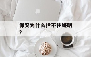 保安为什么拦不住姚明？