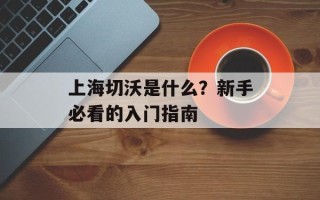上海切沃是什么？新手必看的入门指南