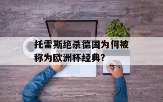 托雷斯绝杀德国为何被称为欧洲杯经典？