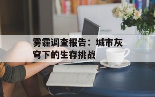 雾霾调查报告：城市灰穹下的生存挑战