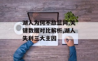 湖人为何不敌篮网,关键数据对比解析,湖人失利三大主因