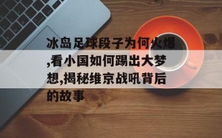 冰岛足球段子为何火爆,看小国如何踢出大梦想,揭秘维京战吼背后的故事