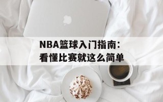NBA篮球入门指南：看懂比赛就这么简单