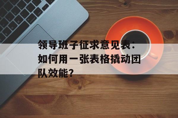 领导班子征求意见表：如何用一张表格撬动团队效能？-第1张图片-